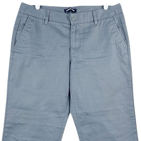 Lands' End Women Lead Color Casual  Pants Sz 10 Straight Leg Mid Rise No stretch - Picture 3 of 12